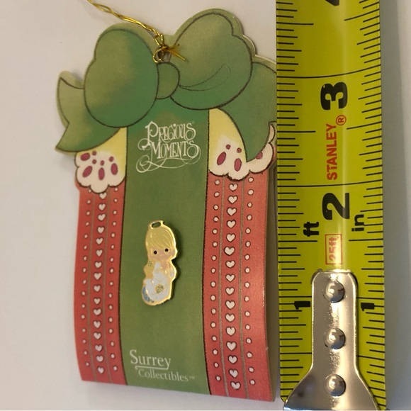 Vintage Precious Moments Pin Angel 1995 Surry Collectibles Ornament Card - Picture 9 of 11